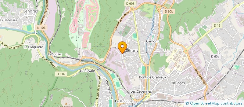 localisation de l'entreprise ECOPOWER ECEAU-LO  ALES