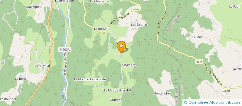 localisation de l'entreprise ECOPRA  DORE L'EGLISE