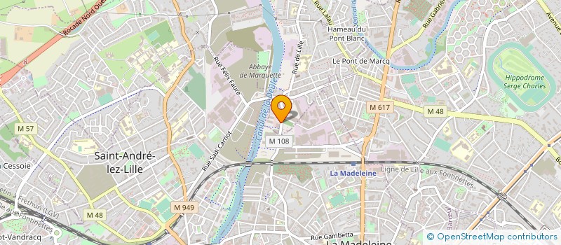 localisation de l'entreprise ECOPRESSE à MARQUETTE-LEZ-LILLE