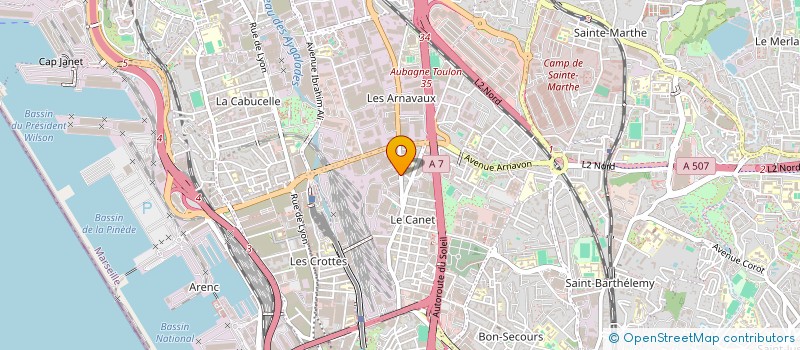 localisation de l'entreprise ECOPRIM NATIONAL 13 à MARSEILLE