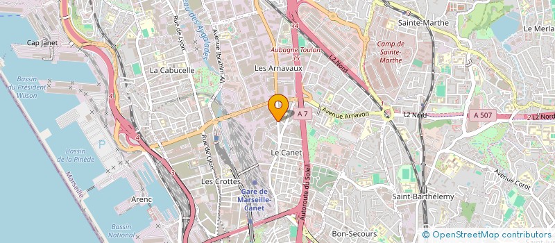 localisation de l'entreprise ECOPRIM SALENGRO 13 à MARSEILLE 14