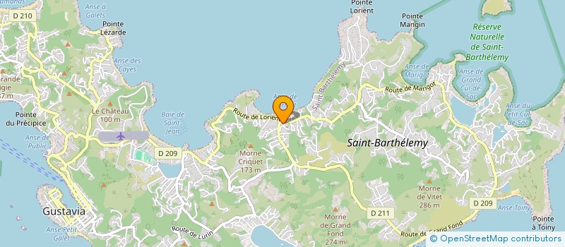 localisation de l'entreprise ECOPRINT à SAINT BARTHELEMY