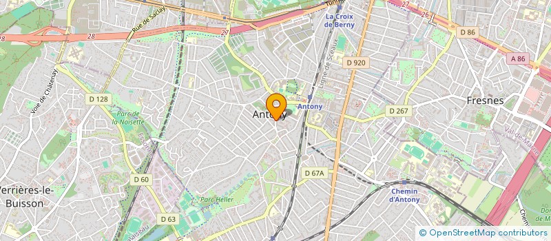 localisation de l'entreprise ECOR à ANTONY