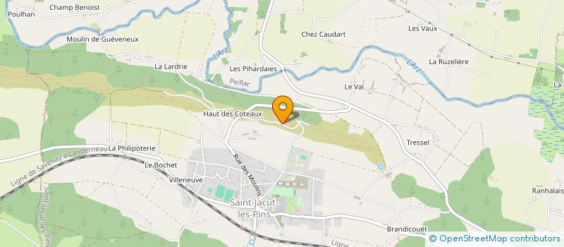 localisation de l'entreprise ECOR INFORMATIQUE à SAINT-JACUT-LES-PINS