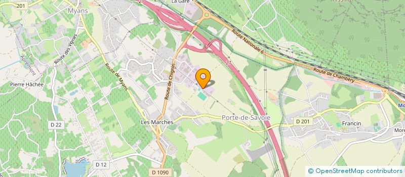 localisation de l'entreprise ECORA à PORTE-DE-SAVOIE