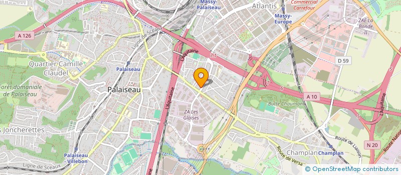 localisation de l'entreprise ECORAIN  PALAISEAU