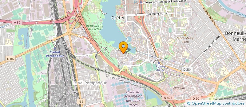 localisation de l'entreprise ECORAMA  CRETEIL