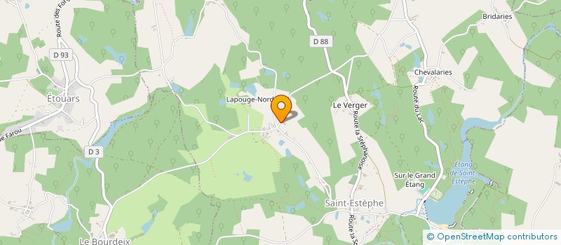 localisation de l'entreprise ECORCE  SAINT-ESTEPHE