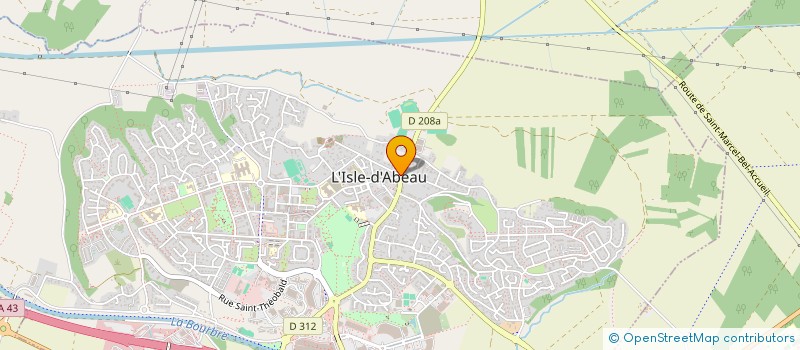 localisation de l'entreprise ECORCE FLORALE  L'ISLE-D'ABEAU