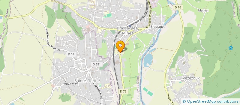 localisation de l'entreprise ECORCHE PRODUCTION  BRASSAC-LES-MINES