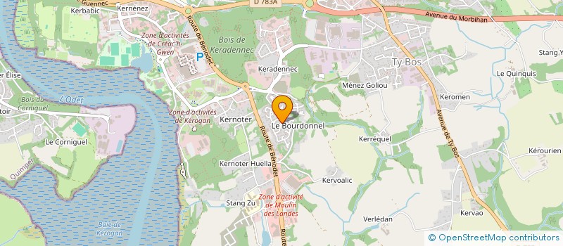 localisation de l'entreprise ECORCHON MOREAU--LIJOUR à QUIMPER