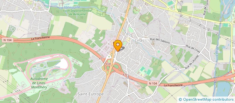 localisation de l'entreprise ECOREAGIL à LINAS