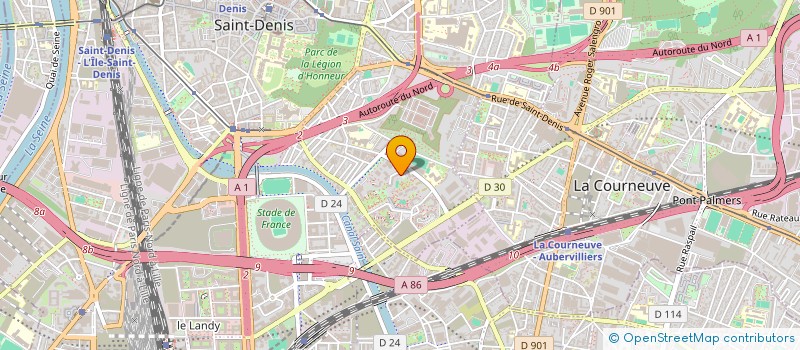 localisation de l'entreprise ECORECUP ILE DE FRANCE à SAINT-DENIS