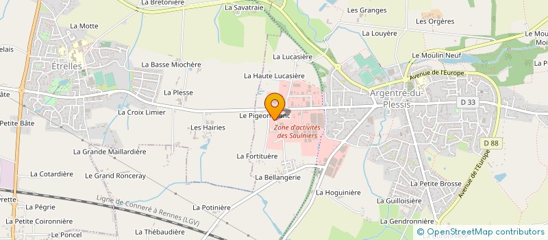 localisation de l'entreprise ECOREL  SAINT-GERMAIN-DU-PINEL