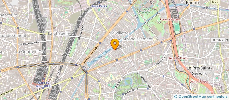 localisation de l'entreprise ECOREM à PARIS