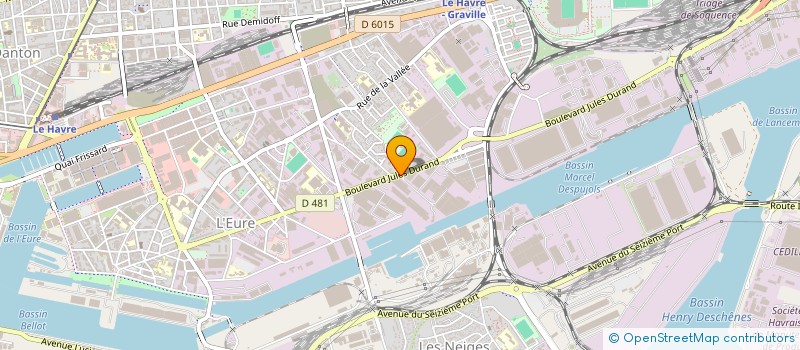localisation de l'entreprise ECOREMBOURS PLUS à LE HAVRE