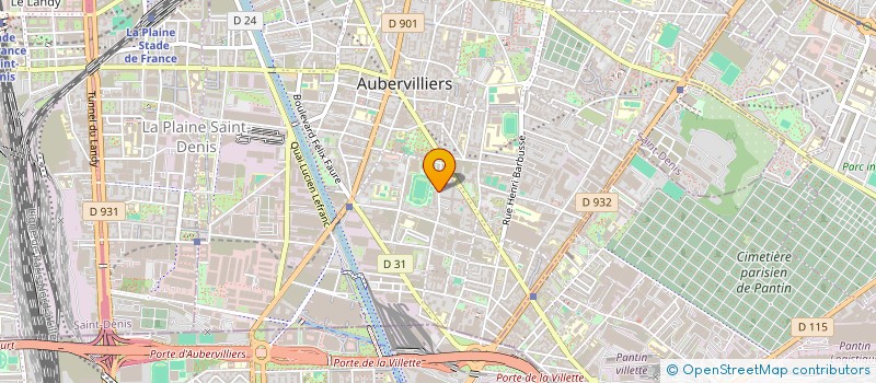 localisation de l'entreprise ECORENOV à AUBERVILLIERS