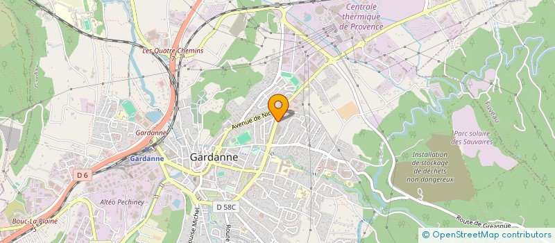 localisation de l'entreprise ECORES à GARDANNE