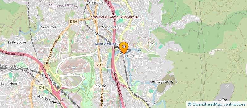 localisation de l'entreprise ECORES RESEAU à MARSEILLE 15