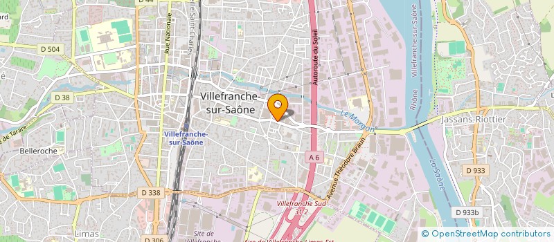 localisation de l'entreprise ECORESO à VILLEFRANCHE-SUR-SAONE