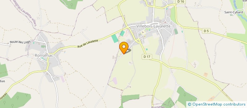 localisation de l'entreprise ECOREVA à VILLEBOIS-LAVALETTE