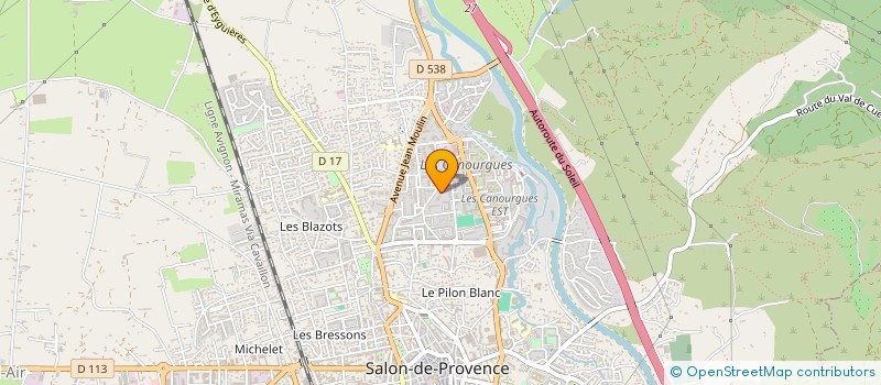 localisation de l'entreprise ECORIDE à SALON-DE-PROVENCE