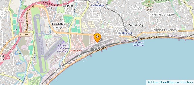 localisation de l'entreprise ECORRESPONDANCE à CANNES