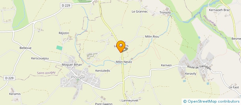 localisation de l'entreprise ECOSAVEA  PLOUGAR