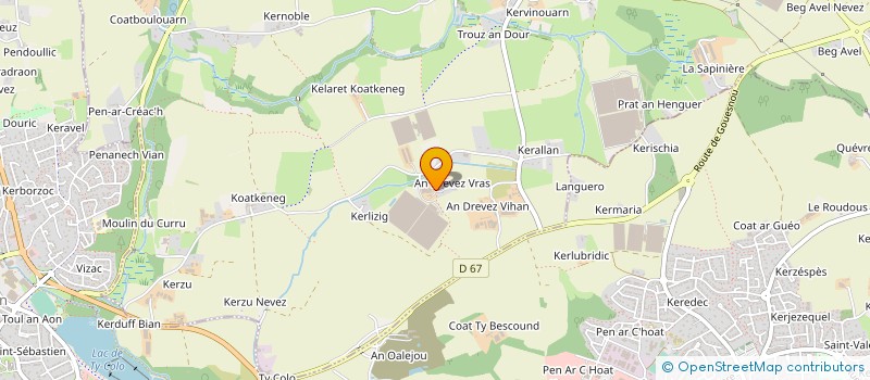 localisation de l'entreprise ECOSEA  MILIZAC-GUIPRONVEL