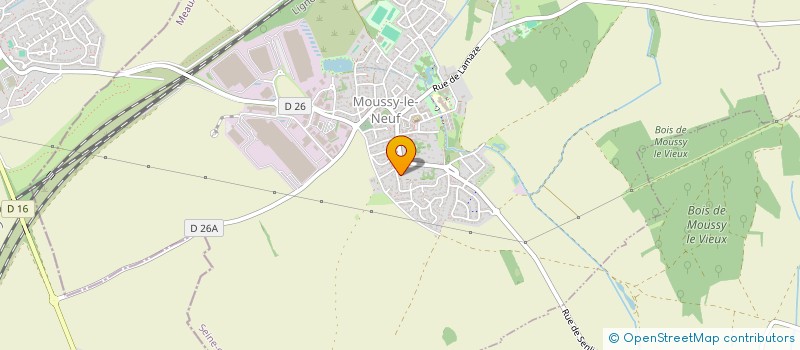 localisation de l'entreprise ECOSFERE à MOUSSY-LE-NEUF