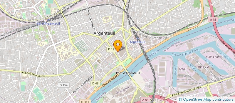 localisation de l'entreprise ECOSIUM  ARGENTEUIL