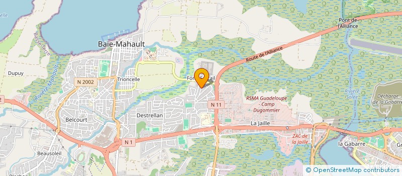 localisation de l'entreprise ECOSOL 4  LES ABYMES