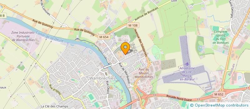 localisation de l'entreprise ECOSPACE  WAMBRECHIES