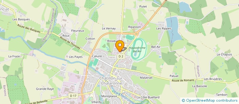 localisation de l'entreprise ECOSPEED AUTO à CHATILLON-SUR-CHALARONNE