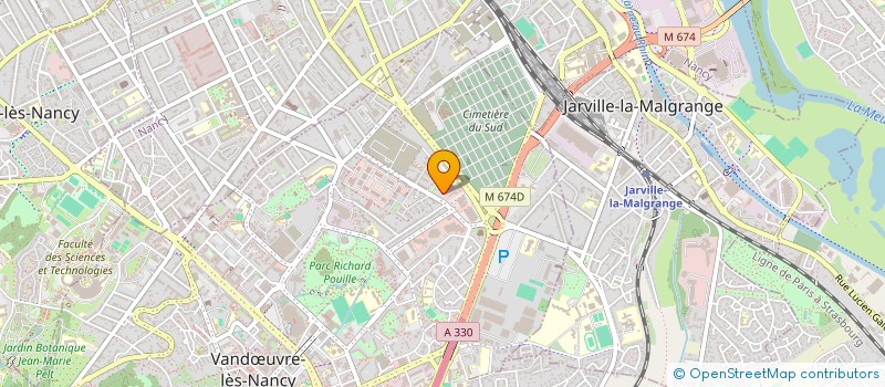 localisation de l'entreprise ECOSQUARE DES PRUNUS  VANDUVRE-LES-NANCY