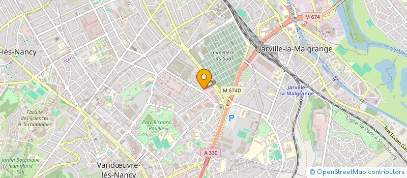 localisation de l'entreprise ECOSQUARE DES VERGERS  VANDUVRE-LES-NANCY