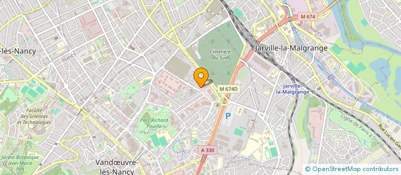 localisation de l'entreprise ECOSQUARE DU PARC à VANDŒUVRE-LES-NANCY