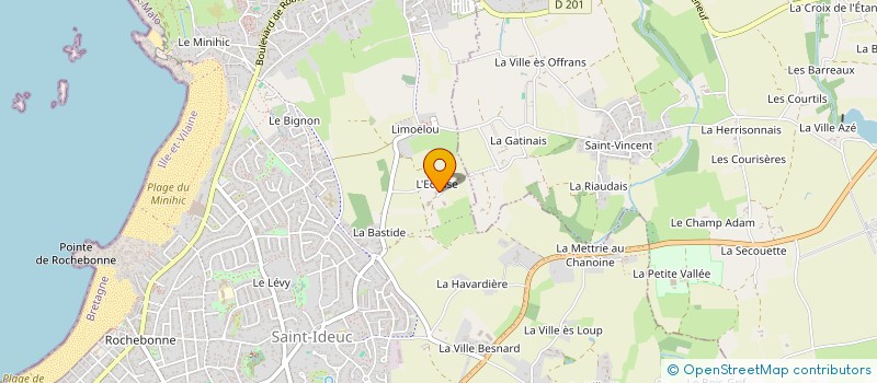 localisation de l'entreprise ECOSSE  SAINT-MALO