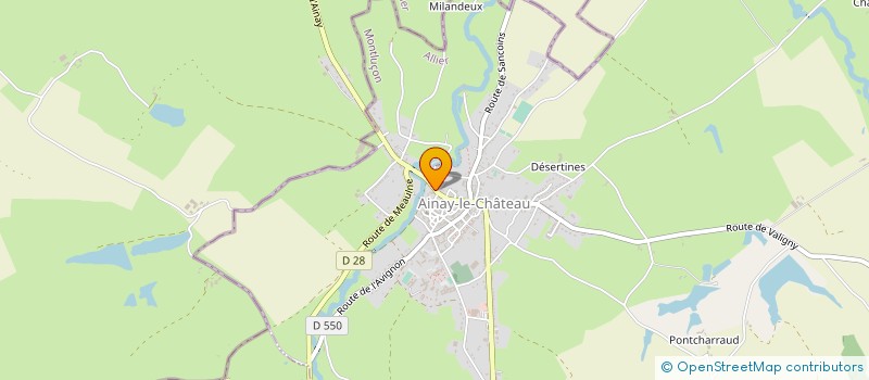 localisation de l'entreprise ECOSSIF à AINAY-LE-CHATEAU