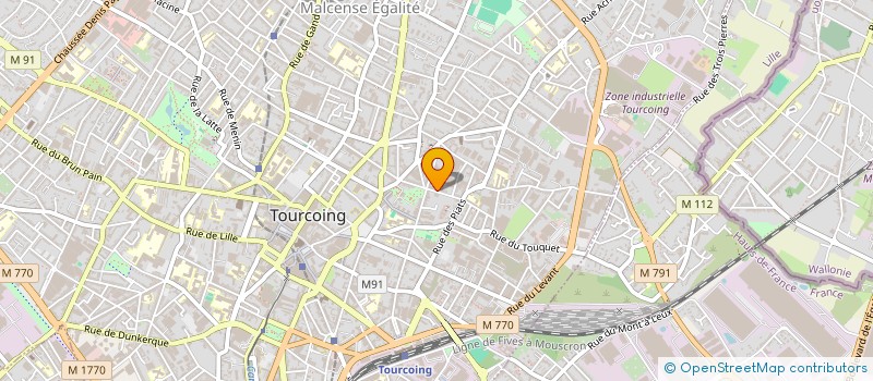 localisation de l'entreprise ECOSTOC à TOURCOING