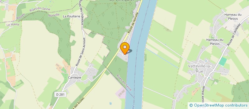 localisation de l'entreprise ECOSTRUCTURES  RIVES-EN-SEINE