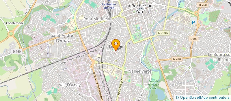 localisation de l'entreprise ECOSTYLE à LA ROCHE-SUR-YON