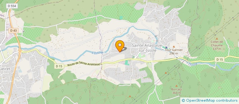 localisation de l'entreprise ECOSUD CONCEPT  SAINTE-ANASTASIE-SUR-ISSOLE