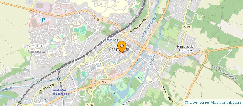 localisation de l'entreprise ECOSUN à ETAMPES