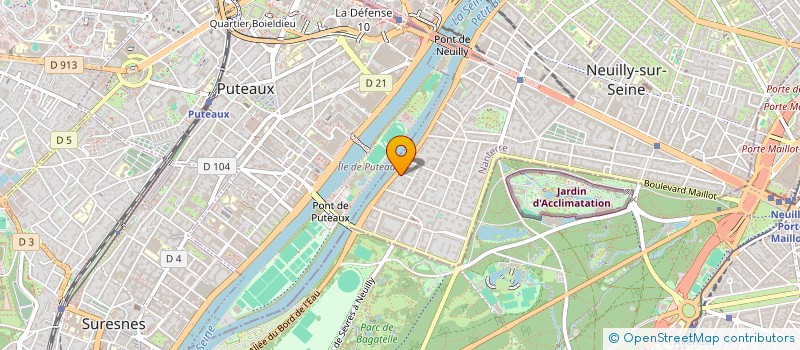 localisation de l'entreprise ECOSUN à NEUILLY-SUR-SEINE