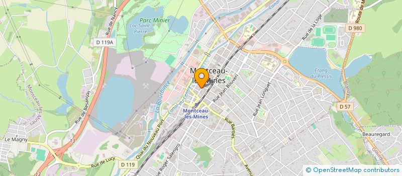 localisation de l'entreprise ECOSYSTEEM à MONTCEAU-LES-MINES
