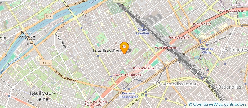 localisation de l'entreprise ECOSYSTEM à LEVALLOIS-PERRET