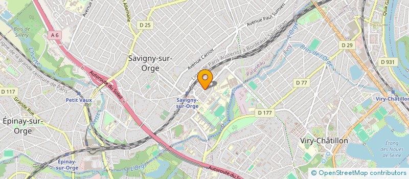 localisation de l'entreprise ECOSYSTEM à SAVIGNY-SUR-ORGE