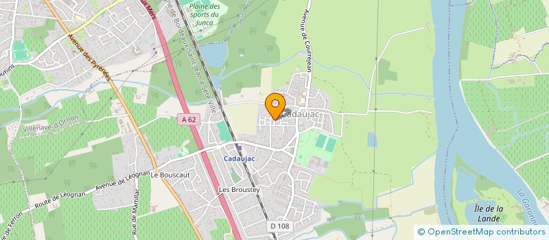 localisation de l'entreprise ECOSYSTEM SOLAIRE  CADAUJAC