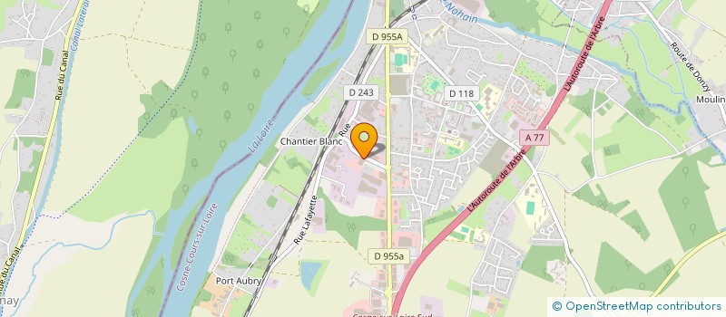 localisation de l'entreprise ECOSYSTEME à COSNE-COURS-SUR-LOIRE